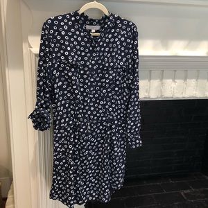 Loft navy dress size Large